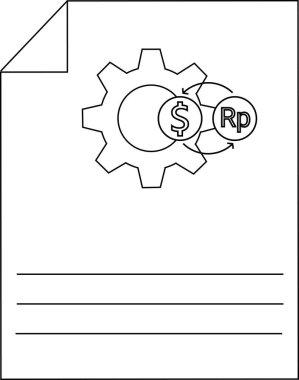Mali belge süreci para değişimi simgesi