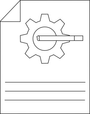 Dosya Yapılandırma Ayarları Belge Özeti Simgesi