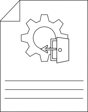 Çıkış Dosyası Yapılandırma Simgesi Taslak Biçimi