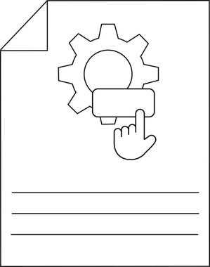 El işaretleyicisi yapılandırma düğmesine tıklayan belge dosya ayarları simgesi