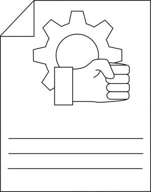 Yapılandırma Dosyası Teknik Belge Taslak Simgesi
