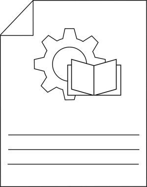 Dosya Kurulumu Belgelendirme Simgesi Tasarım Çizgisi