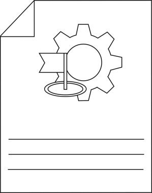 Belge Ayarları Hedef Yönetimi Simgesi Ana Hattı