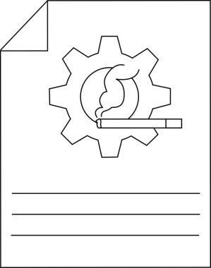 Sigara İçme Düzenleme Belgesi Ayarları Simgesi