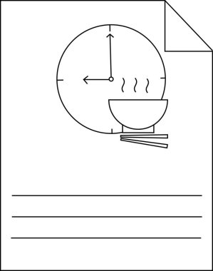 Yemek Zamanı Simgesi Grafik Tasarımı Tasarım Tasarımı Vektör Resimleri