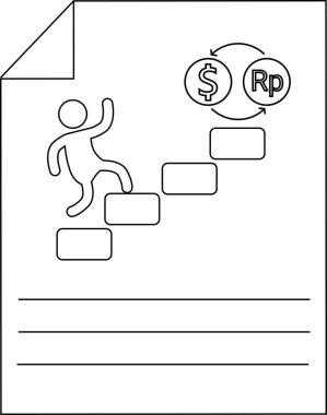 Maddi İlerleme Hedefi Başarı Para Takas Simgesi