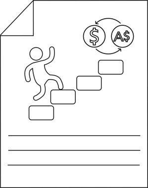 Mali İlerleme Adımları ve Para Takası Ana Hattı Simgesi