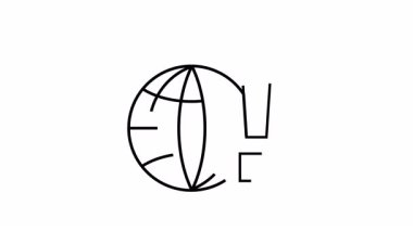 Küresel farkındalığı ve uyarıları temsil eden ünlem işaretli stilize bir dünya..