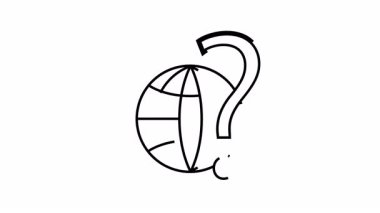 Dünya Üzerinde Yaratıcı Soru İşareti Yenilikçi Kavramların Simgesi