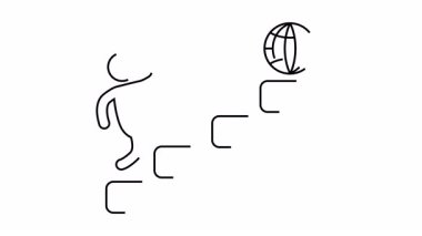 Başarı Yolundaki İlerleme: Büyümenin Sembolik İllüstrasyonu