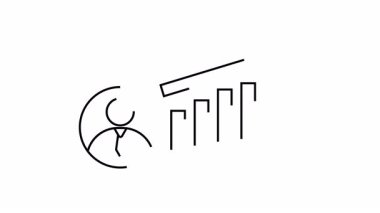 Grafikli Profesyonel Büyüme ve Başarı Simgesi