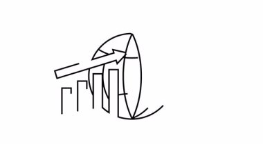 Küresel İş 'te Büyüme ve Başarı Grafikler ve Grafiklerle Resmedilmiş