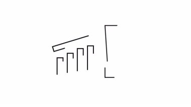 İş başarısı kavramları için uyarı işareti içeren büyüme eğilimi sembolü