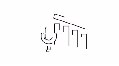 Ses Eğilimlerinde Grafik ve Mikrofon İllüstrasyon Düşüşü