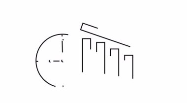 Büyüme ve Zaman Yönetimi: İş Başarı İçin Soyut İllüstrasyon