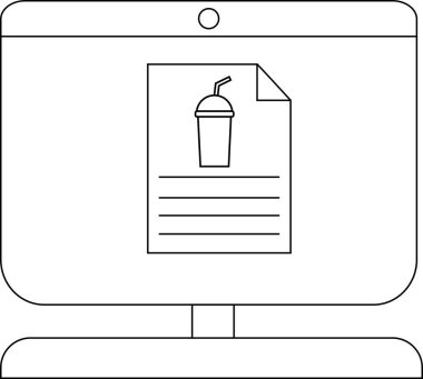 Görsel cazibe için bir içki tarifi illüstrasyonunu içeren modern bilgisayar görüntüsü.