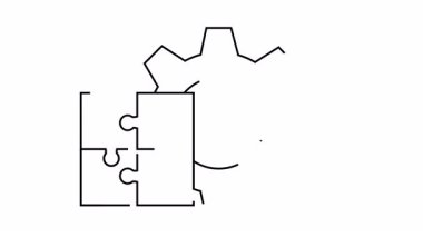 Takım çalışması ve Sorun Çözme için Yaratıcı Bulmaca Parçası ve Vites Tasarımı