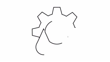 Sanayi ve teknolojiyi sembolize eden bir teçhizat ve su damlasının soyut çizimi.