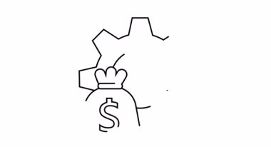 Para Çantası ve İş Büyümesi İçin Vites Sembolü ile Para Kazanma Stratejisi