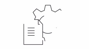 Endüstriyi ve verimliliği sembolize eden bir dişli ve belgenin tasviri.