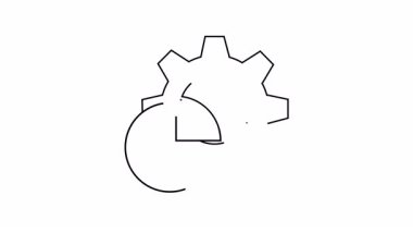 İş grafikleri için dişli ve pasta grafikli veri analizi kavramı.