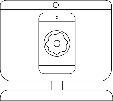 Donut 'ı gösteren bir telefon ekranı