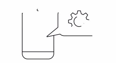 İçinde vites sembolü olan bir sohbet baloncuğunun yanındaki telefonun ana hatları