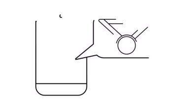 Akıllı telefonun bir konuşma baloncuğu vardır.
