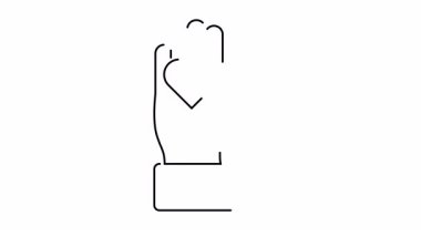 Avucunda bir kalp tutan bir elin çizimi, bileğinde bir kol var.