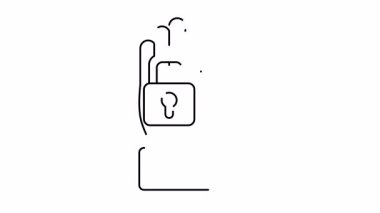 Bir el, özgürlüğü simgeleyen açık asma kilidi tutar.