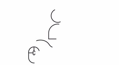 Bir fareye bağlı bilgisayar kullanıcı simgesi