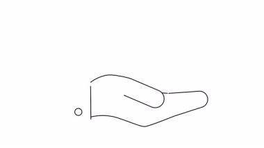 İptal sembolü tutan el, reddeden bir jest.