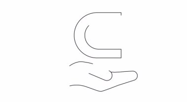 At nalı mıknatısının altındaki el