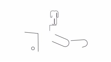 Bir el, destek ya da ilerlemeyi simgeleyen merdivenleri tırmanan bir çubuk figürü tutar