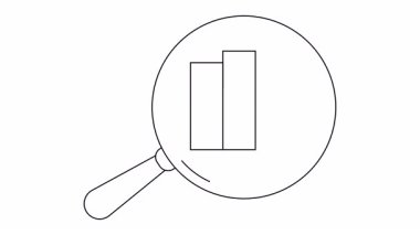 Sekmeler ve dairesel ayrıntılar içeren üç dosya klasörünün üzerine büyüteç