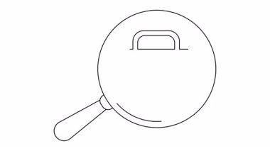 Bir büyüteç belirgin bir haç sembolü olan tıbbi bir kite odaklanır.