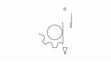 Siyah çizgili bir kalem sağda ve solda vites var.