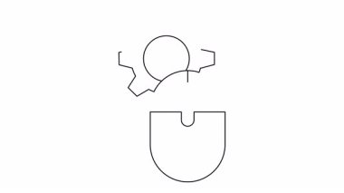 Bir bilgisayar faresi dişlinin altına yerleştirilir