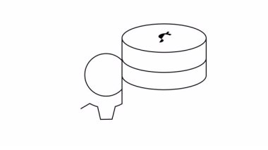 Bir dişli siyah beyaz çizgi ve üzerinde dolar işareti olan dört bozuk para yığını.