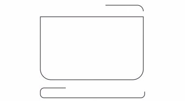 Bir bilgisayar monitörü beyaz ekranda aşağıya doğru giden bir çizgi grafiği gösterir