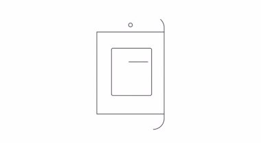 Bir satır çizimi, hesap makinesi uygulamasını gösteren bir akıllı telefon ekranını gösterir