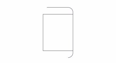 Bir satır, ekranında çalışan bir kişi simgesi olan bir akıllı telefonu betimler