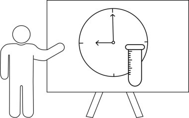 Çubuk şekil sunar tahta saat test tüpü standı