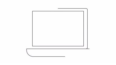 Ekran ana hatları üzerinde büyüteç olan dizüstü bilgisayar