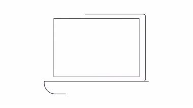 Bir dizüstü bilgisayarın satır çizimi ekranında genel bir kullanıcı simgesi gösterir