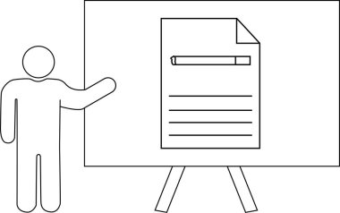 Stantta belge sunan bir kişinin ana hatları