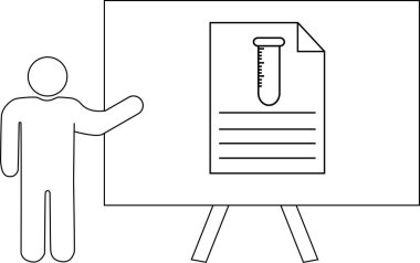 Taslak resim, test tübü simgesi olan bir grafiği gösterir