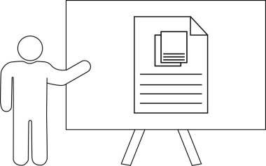 Bir stantta belge sunma şekli