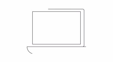 Bir dizüstü bilgisayar ekranda gösterilen güvenlik kamerasını gösterir