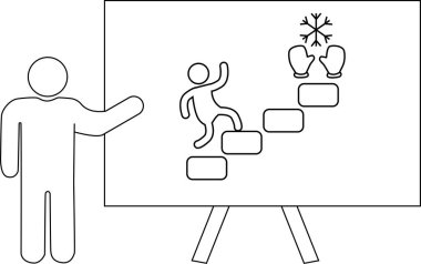 Tahtaya tırmanma basamakları, eldivenler, kar taneleri...